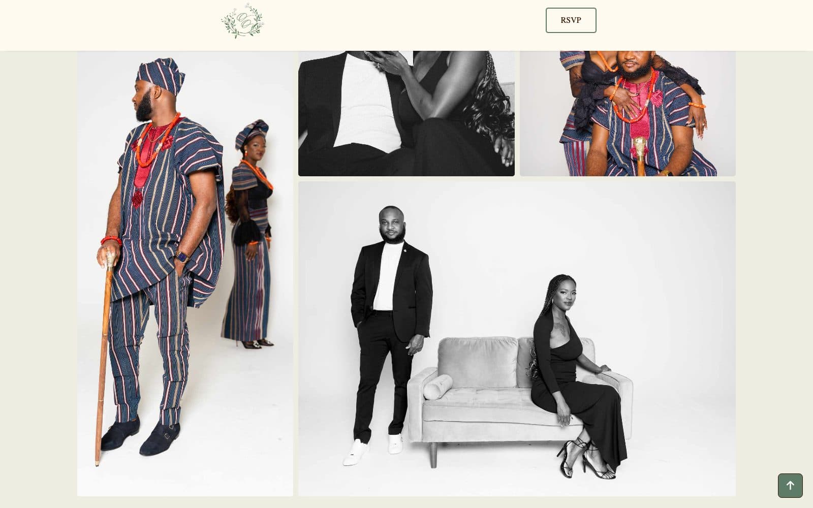 Meet the Arunas website, inner page 1